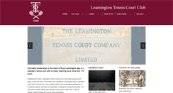 Desktop Screenshot of leamingtonrealtennis.co.uk